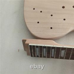 1 Set DIY Guitar Mahogany Body Unfinished Electric Guitar Kit