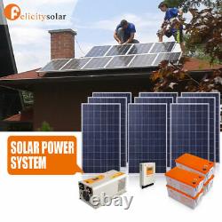 10KVA 110VAC/220VAC solar energy solar panel solar power system home DIY KIT