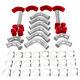 12Pcs 3 Inch Universal Sliver Intercooler Piping Kit Coupler T-Bolt Clamp Turbo