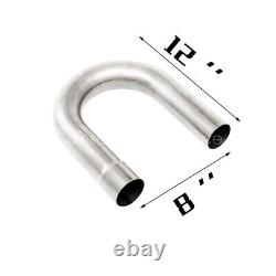 16pcs 2.25 Od Diy Custom Exhaust Tubing Mandrel Bend Pipe Straight & U-bend Kit