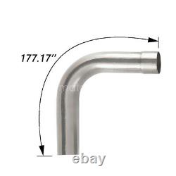 16pcs 2 Od Diy Custom Exhaust Tubing Mandrel Bend Pipe Straight & U-bend Kit