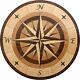 18 Wood Floor Inlay 96 Piece Star Compass Medallion kit DIY Flooring Table Box