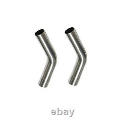 2.25 DIY Custom Exhaust Pipe Tips T304 Stainless Steel Straight Bend Kit