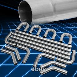 2.25 DIY Custom Exhaust Tubing Pipe Kit Replacement 16 Pieces Straight & Bend