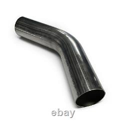 2.5 304 Stainless Mandrel Bend DIY Kit Exhaust V-Band Clamp Flex Pipe 90 45 O2