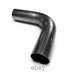 2.5 304 Stainless Mandrel Bend DIY Kit Exhaust V-Band Clamp Flex Pipe 90 45 O2