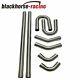 2.5'' 304 Stainless Mandrel Bend Exhaust Pipe DIY Kits Straight & Bend Pipe 8Pcs