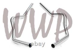 2.5 Stainless Dual Exhaust DIY Universal Tailipes For 73-87 Chevy/GMC C/K Truck