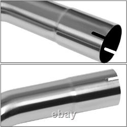 2.5OD Diy Custom Exhaust Tubing Mandrel Bend Pipe Straight & U-bend Kit 16PCS