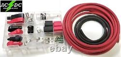 2 Gauge Top Post Relocation Diy Soldering Battery Cable Kit 16' Red/ 4' Black