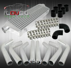 27X7X2.5 Front Mount Turbo Intercooler+Piping Kit+Coupler And Clamps