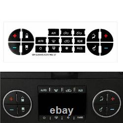 2PC AC Dash Button Repair Kit Decal Stickers Replacement For Chevrolet GMC Tahoe