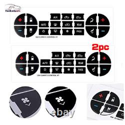 2X AC Dash Button Stickers Repair Kit Replacement For 07-13 Chevrolet GMC Tahoe