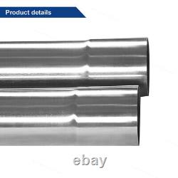 3 76mm Stainless Steel DIY Custom Mandrel Muffer Pipe Straight U Bend Kit 8pcs