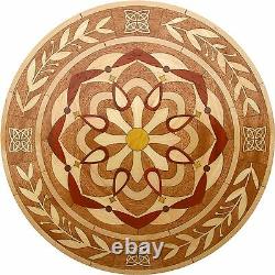 36 Wood Floor Medallion Inlay 213 Piece Kaleidoscope circle kit DIY Flooring