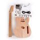 6- String Full scale length Electric Guitar Kit DIY Roasted Maple Neck