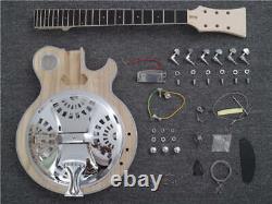 6-String Right hand Jazz DIY Electric Guitar Kit Paulownia Body Custom Shop