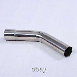 8PC 2.25 Inch Stainless Steel DIY Custom Mandrel Exhaust Pipe Straight&Bend Kit
