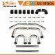 8PC 3 inch Turbo Intercooler Pipe Silicone Hose T-Clamp Kit Set Universal