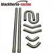 8PCS 2.25'' Mandrel Bend Exhaust Pipe DIY Kit Straight & Bend Pipe Stainless