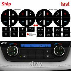 AC Dash Button Repair Kit Decal Stickers Replacement For Chevrolet GMC Tahoe New