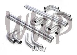 Aluminized Steel 2.25 Universal DIY Exhaust Tubing Mandrel Bend Piping 45/90