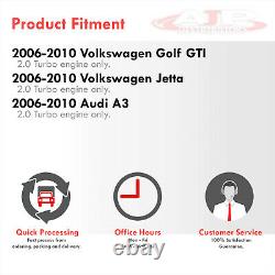 Aluminum Intercooler Piping Kit Blk For 2006-2010 VW Golf Mk5 GTI / Audi A3 2.0T