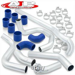 Aluminum Turbo Charged Piping Kit For 2002-2005 Civic Si Ep3 K20 + Blue Couplers
