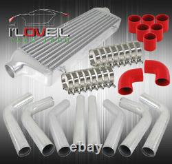 Bar & Plate 27.5 Turbo Intercooler + 2.5 8Pcs Aluminum Custom Diy Piping Kit