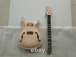 Best 1 set unfinished guitar neck and body electric guitar kit DIY part