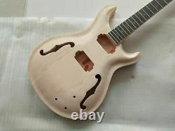 Best 1 set unfinished guitar neck and body electric guitar kit DIY part
