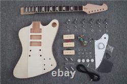 CUSTOM Fire bird Style DIY Electric Guitar Kits, Ebony Fingerboard, Full Warranty