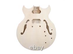 CUSTOM Hollow Body Style DIY Electric Guitar Kit 6-String H H Pickup Perfect fit