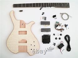 CUSTOM Right hand 4-String Headless DIY Electric Bass Guitar Kit Full Warranty
