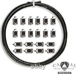 Cable DIY Kit with Square Plugs SP500 (20) and Lava Cable Black (10 ft.)