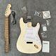 Chinese DIY semi-finished st style s-s-s Flame maple electric guitar kit
