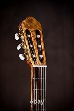 Classical Guitar Diy Kit All Solid Wood, Indian Rosewood B/s, Ebony Fingrbrd