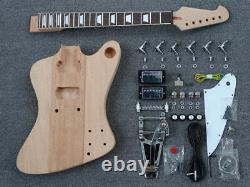 Custom DIY Electric Guitar Kit Portable Guitar 6-string H H pickup Full Warranty