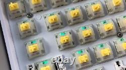 Custom DIY Mechanical Keyboard Kit White Gateron Milky Yellow Durock Stabs