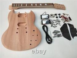 Custom Diy Electric Guitar Kits, Mahogany Body No Paint Tune-O-Matic Bridge 352