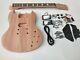 Custom Diy Electric Guitar Kits, Mahogany Body No Paint Tune-O-Matic Bridge 352