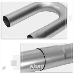 Custom Exhaust Pipe U-Bend DIY Kit 90 Degree 2.25OD Mild Steel 18-Gauge Metalli