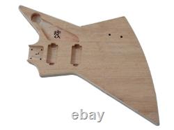 Custom Explorer Style DIY Electric Guitar Kit, 6-string H H pickup Perfect Sound