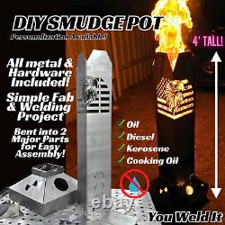 Custom Fire Pit DIY Welding Projects Kit, Smudge Pot, Fire Pit, DIY Waste Oil