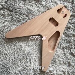 Custom Handmade Unfinish DIY Flying V Electric Guitar Kits Solid Mahogany Body