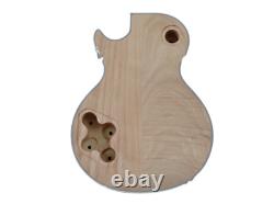 Custom LP style DIY Electric Guitar kit, Flamed Maple top, 6-string, Full Warranty