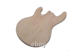 Custom Music 4 Strings DIY Electric Bass Guitar Kit, LP style pearl red Pickguard