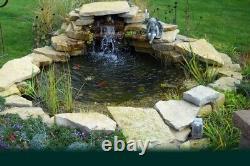 Custom Pro Pond Kit -water garden waterfall 6'x8' instructions -fish DIY