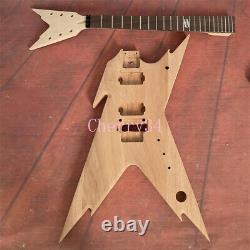 Custom Unfinished DIY Build on Own Electric Guitar Kit with Black Hardware