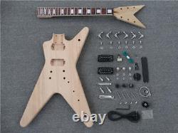 Custom X Style DIY Electric Guitar Kit, Right hand 6-string H H Full Warranty